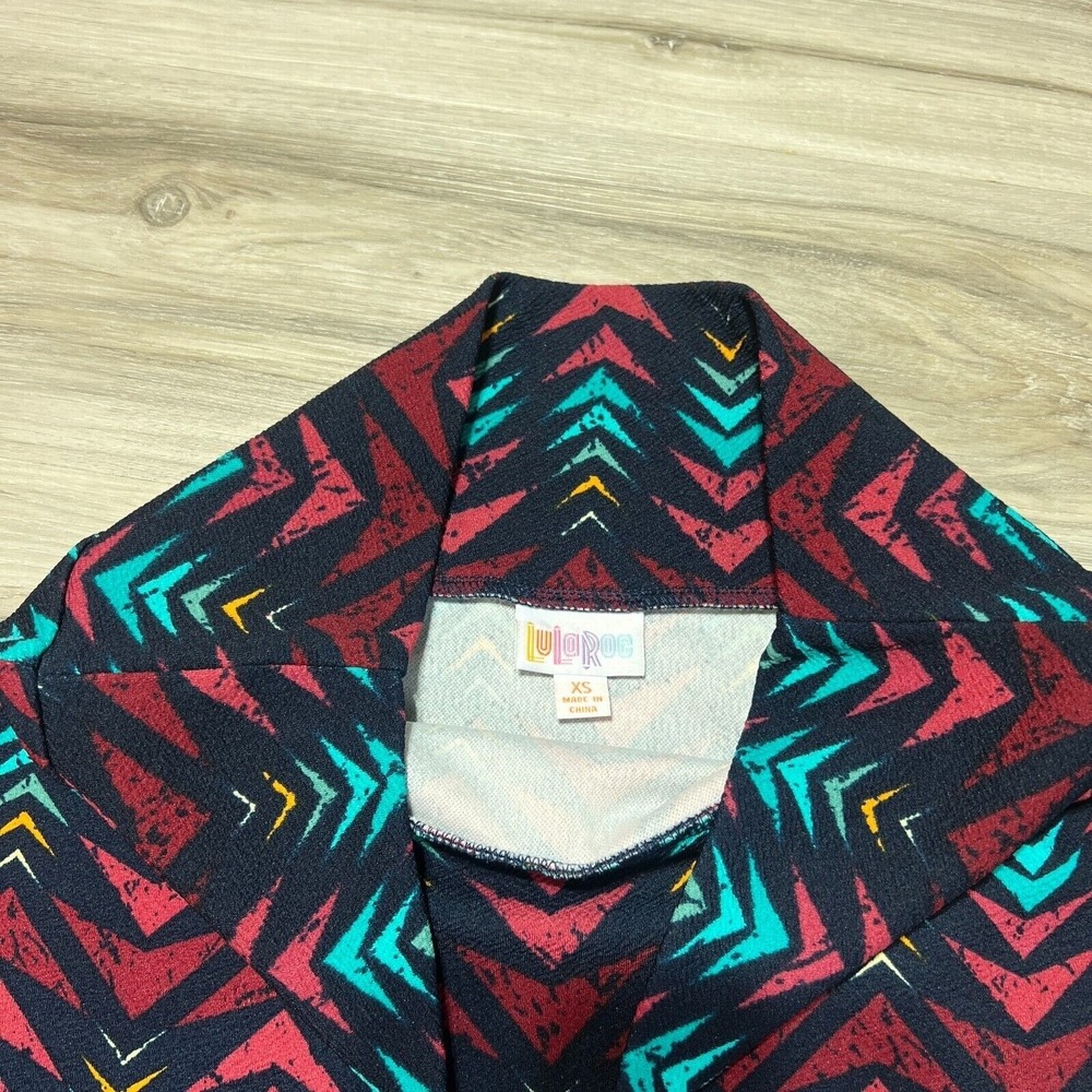 Aztec Maxi Skirt Womens XS‎ Multicolor Geometric Stretch A Line Grandma EUC - Picture 4 of 5
